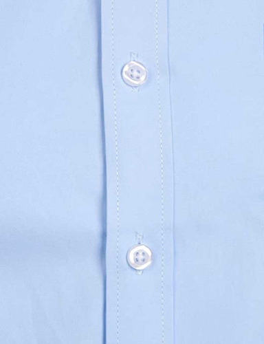 Camisa De Vestir Ajustada Para Hombre, Manga Larga Con Boton
