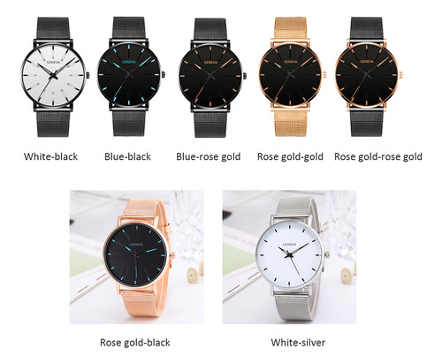 Relógio Masculino Ultrafino Com Pulseira De Malha