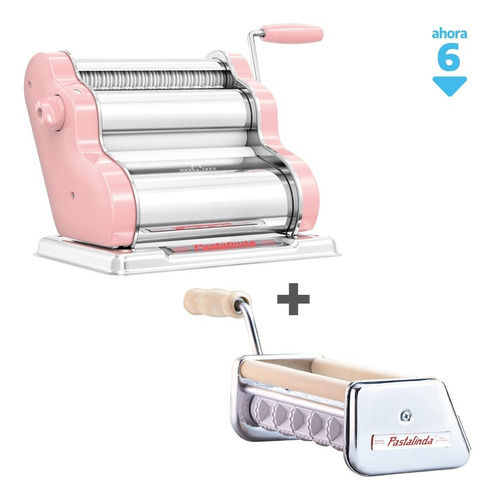 Imagen 2 de 3 de Pastalinda Kit Clásica 200 Rosa + Accesorio Raviolera 200