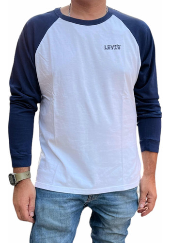 Remera Levis Hombre Manga  Larga L 63