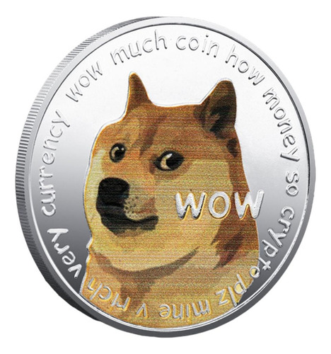Perro Monedas Conmemorativas Dogecoin Recuerdo De Plata
