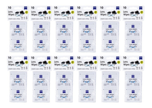 Imagem 2 de 10 de Lens Wipes Zeiss Leve 120 Pague 100 Unidades