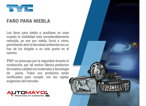 Un Faro Niebla Delantero Izq/der Tyc Pt Cruiser 06-10