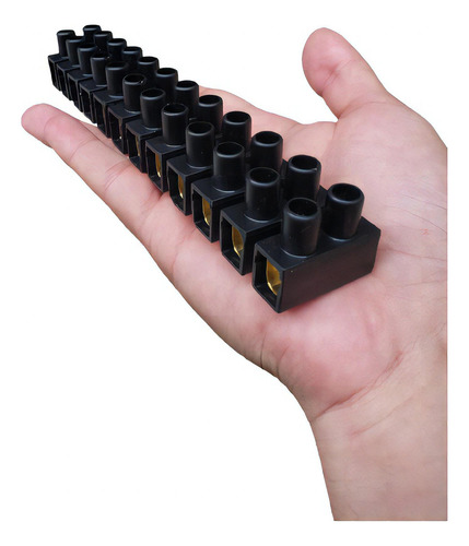 Conector Sindal Barra 25mm Baquelite F912 Cor Preto