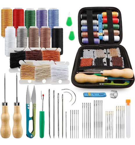 Kit Costura Para Cuero Y Tapiceria Herramientas Aprendiz N/2