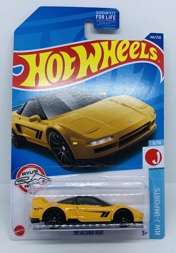 Hot Wheels  - '90 Acura Nsx - Amarillo - Hw J-imports 6/10 .