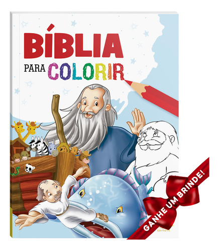 Livro Bíblia Para Colorir Sbn Crianças Infantil