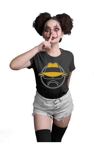 Playeras Negras De Moda Club Gangster Cholas Juveniles Alfa