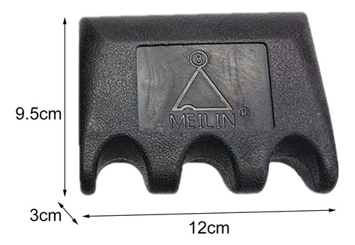 Soporte Portátil Para Taco De Billar 3 Lugares Negro