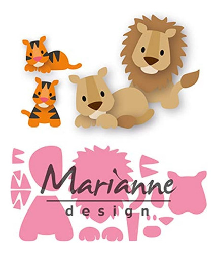 Marianne Design Coleccionabl Leon Tigre Eline