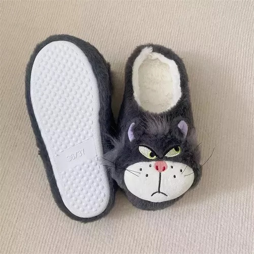Zapatillas De Casa De Felpa Cálidas Y Modernas Para Mujer