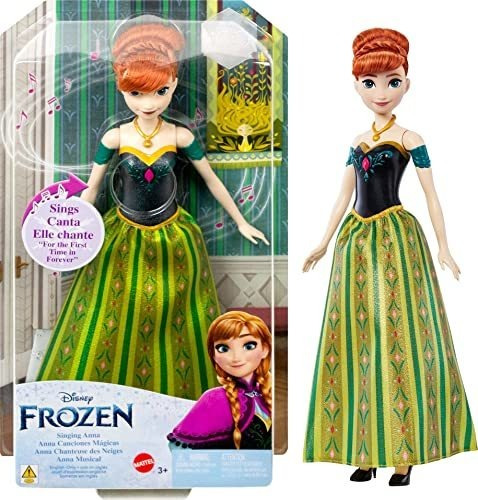 Disney Frozen Toys, Singing Anna Doll In Signature Clothing,