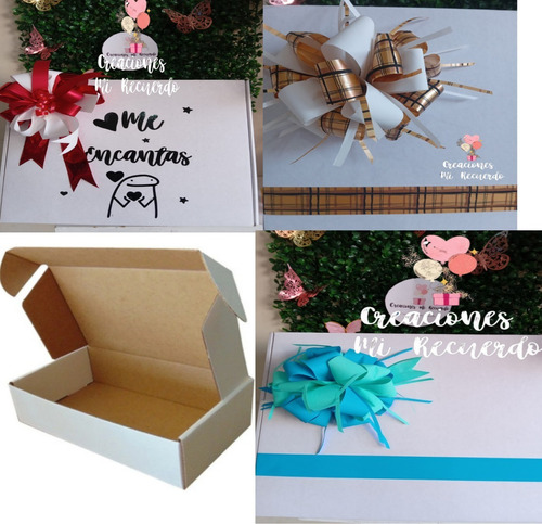  Cajas Decorativas Con Moño 3 Piezas