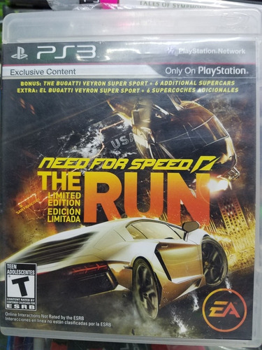 Need For Speed The Run Para Ps3 Físico Original 