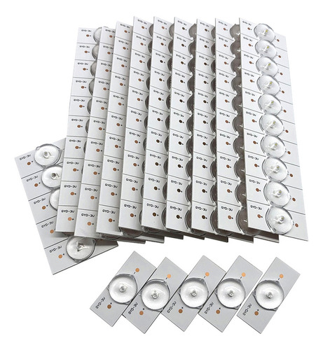 Fwefww 100pcs 3v Smd Lámpara De Cuentas Con Lente Óptica