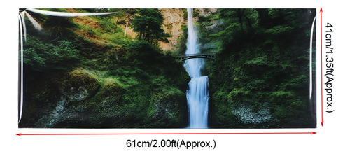 Póster De Fondo De Pecera, Adhesivo De Pvc, Cascada De Jungl