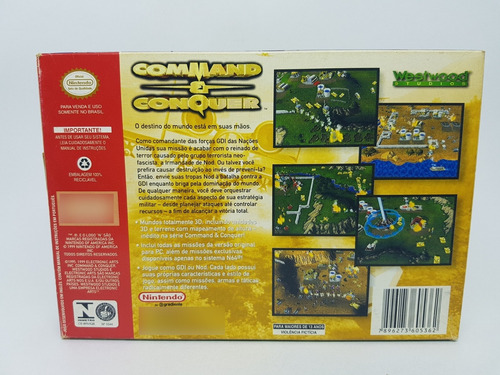 Apenas A Caixa Command & Conquer Nintendo 64 Gradiente + M. (Usado)