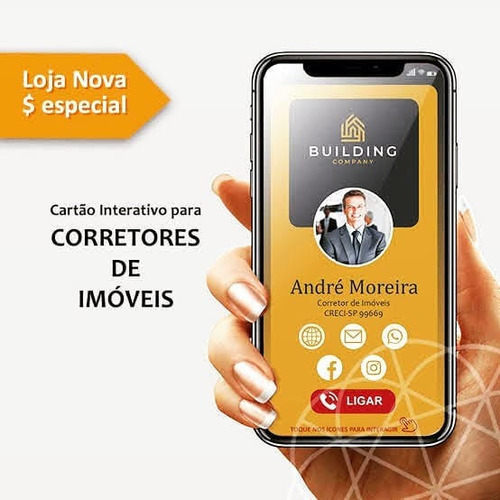 Imagem 2 de 8 de Cartão De Visita Digital E Interativo Atual