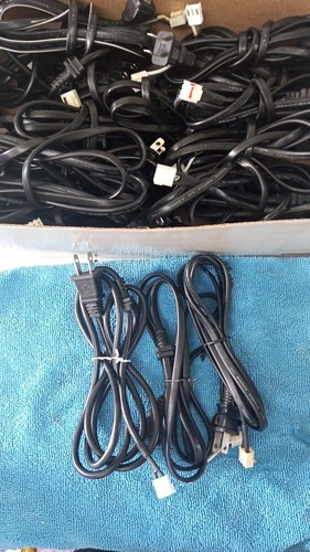 20pzs Cable De Corriente Alterna 70cm Para Aparatos  Electró