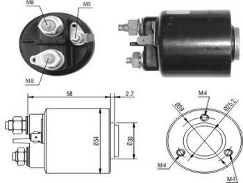 Solenoide P-rhone Peugeot 205 3 Esparr. P-rhone