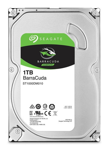 Disco Duro Seagate Barracuda Interno Sata Hd 1t 3.5