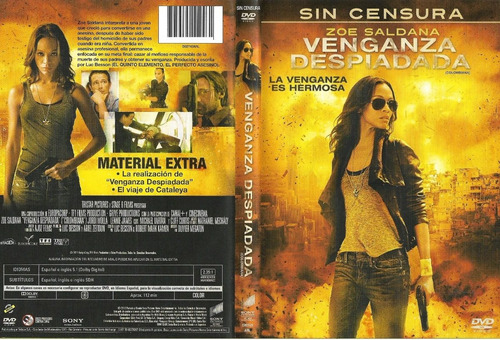 Venganza Despiadada Dvd Colombiana Zoe Saldana