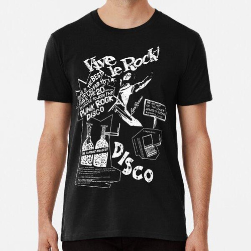 Remera Look Vintage Vive Le Rock. Algodon Premium