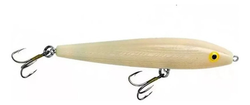 Isca Artificial Rebel T1000 Superfície Jumpin Minnow Bone Cor Branco