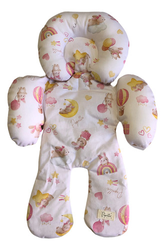 Reductor Bebe Huevito Cochecito Universal Reversible Algodon Conejitas