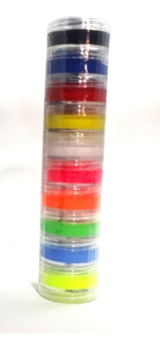 Imagem 2 de 6 de Tinta Para Pintura Facial Kit Com 10 Cores Cremosas