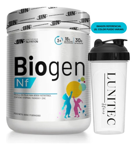Proteína Niños Universe Nutrition Biogen Nf 500g Vainilla