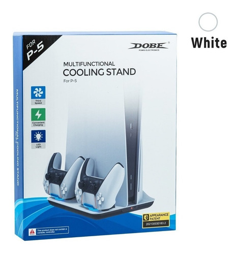 Imagen 8 de 10 de Ps5 Base Consola + 3 Coolers + Cargador 2 Joysticks Dobe Tp5