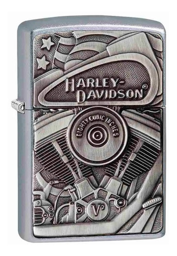 Zippo Encendedor Harley Davidson Design Plateado Zp29266