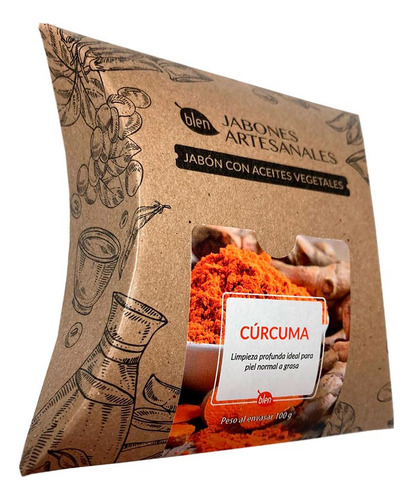 Jabón Artesanal De Cúrcuma Blen