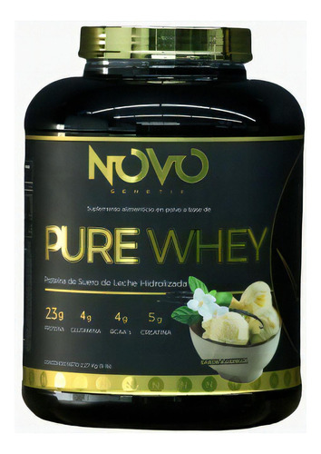 Proteina Pure Whey Suplemento En Polvo 2.27kg Sabor Vainilla