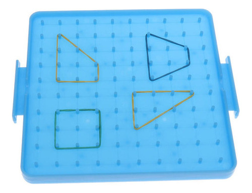 2 tablas de matemáticas Montessori Geoboard con barra de goma