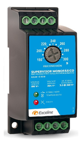 Exceline Supervisor Voltaje 220v C/salida Control Gsm-c220