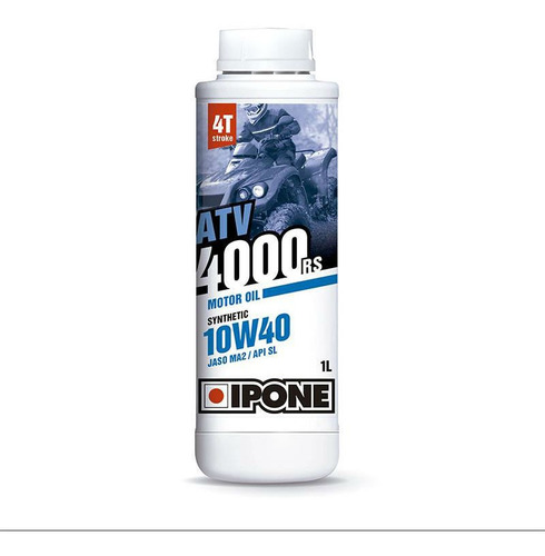 Aceite Semisintético Cuatriciclos Ipone Atv4000 Rs 4t 10w40.