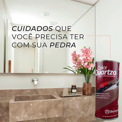 Color Quartzo Bellinzoni 1kg Proteger|ativar Cor Do Marmore