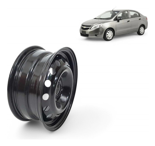 Llanta Original Acero Rodado 14 Chevrolet Sail