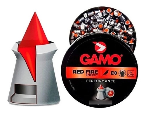 Chumbo Gamo Red Fire 5,5mm Lata 100 Unidades 4 Vientos