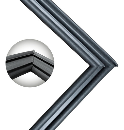 Borracha Gaxeta Freezer Horizontal Metalfrio - Hff570 Hff440 Cor Cinza