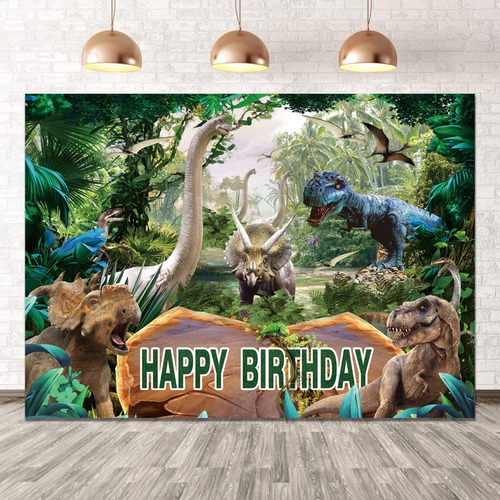 Dhxxsc 8x6ft Imagen Principal De Dinosaurio Fondo De Cumplea