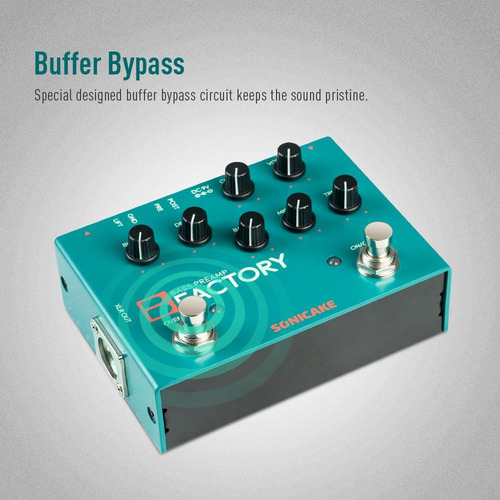 Pedal Bajo Sonicake B Factory Overdrive/eq/xlr Analógico