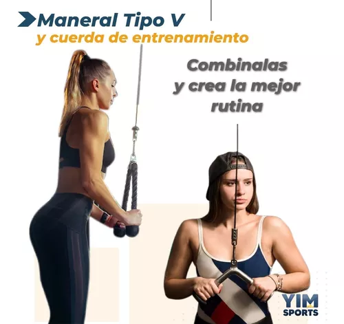 Cuerda Tríceps - Manerales y Agarres - Accesorios Gimnasio