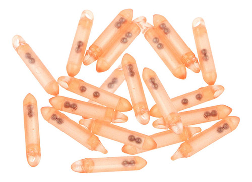 20 Piezas Tackle De Pesca Rajajas Insertar Sonajeros Naranja