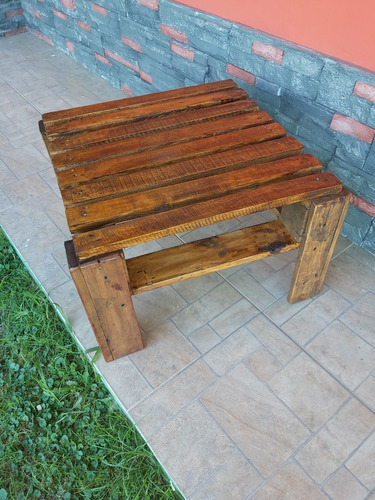 Mesa Ratona Para Living En Madera De Pallet