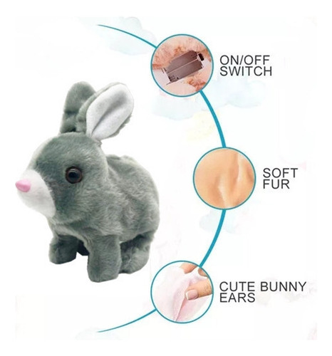 . Juguete De Conejo Eléctrico De Pascua Que Camina Y Habla