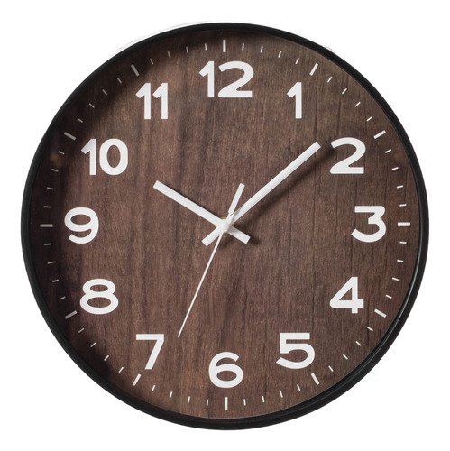 Reloj De Pared Decorativo De Madera Redonda De Aspecto Moder