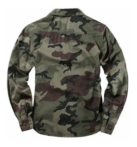 Chaqueta Militar Cargo De Camuflaje Camisa Cargo De Sarga Gr